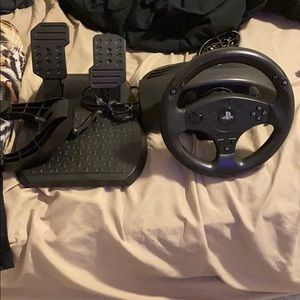 Gas pedal and steering wheel for ps4